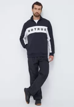 Burton bluza barbati, culoarea negru, modelator imagine