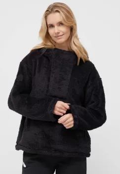 Burton bluza femei, culoarea negru, cu gluga, neted imagine