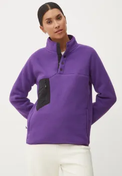 Burton bluza femei, culoarea violet, neted, 238601 imagine