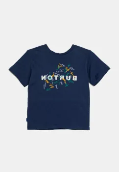 Burton tricou de bumbac pentru copii SCRIBBLE culoarea albastru marin, cu imprimeu, 243601 imagine