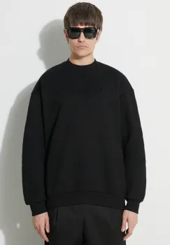 Butter Goods bluza Embossed Logo Crewneck Sweatshirt barbati, culoarea negru, cu gluga, cu imprimeu, BGQ423D11104 imagine
