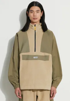 Butter Goods geaca Terrain Corduroy Jacket barbati, culoarea verde, de tranzitie, BGQ3233101 imagine