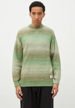 Butter Goods pulover Beams Knit Sweater barbati, culoarea verde, BG243301 imagine