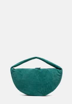 By Far geanta de piele intoarsa culoarea verde, MWBSB022KL007GR047PL imagine