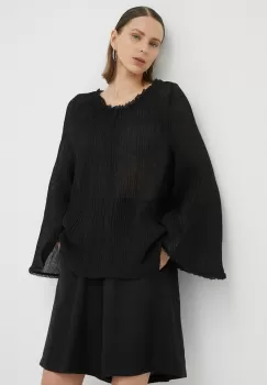 By Malene Birger bluza femei, culoarea negru, neted imagine