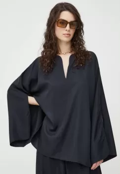 By Malene Birger bluza femei, culoarea negru, neted imagine
