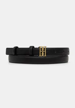 By Malene Birger curea de piele MARLOS femei, culoarea negru, 103205 imagine