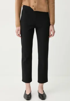 By Malene Birger pantaloni VILEA. femei, culoarea negru, mulata, high waist, Q70354003Z imagine