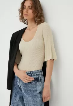 By Malene Birger pulover culoarea bej imagine