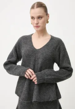 By Malene Birger pulover de lana COVA femei, culoarea gri, calduros, 103003 imagine