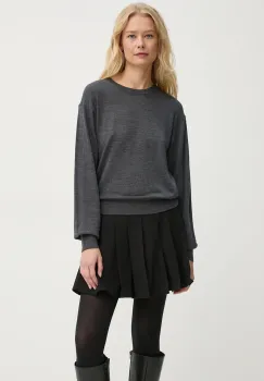 By Malene Birger pulover de lana MANTEA femei, culoarea gri, light, Q72580004 imagine