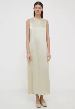 By Malene Birger rochie culoarea bej, maxi, mulata imagine