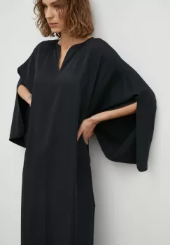 By Malene Birger rochie culoarea negru, maxi, oversize imagine