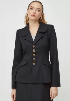 By Malene Birger sacou culoarea negru, un singur rand de nasturi, neted imagine