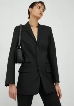 By Malene Birger sacou culoarea negru, un singur rand de nasturi, neted imagine