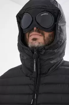 C.P. Company Geaca de puf barbati, culoarea negru, de iarna imagine