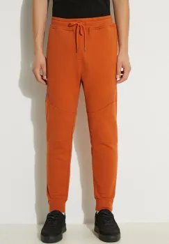 C.P. Company pantaloni de trening din bumbac Diagonal Raised Fleece Lens Sweatpants imagine