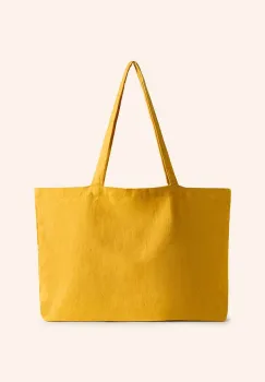 Calma House geanta de plaja din in Lino 46 x 19 x 40 cm culoarea galben imagine