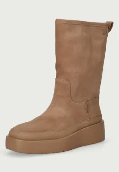 Calvin Klein  botine cu platforma pentru femei din piele intoarsa FLATFORM MID BOOT SUEDE WL imagine