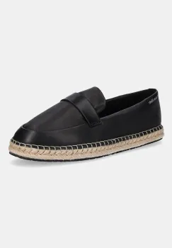 Calvin Klein espadrile de piele ESPADRILLE W/CK HW - LTH imagine