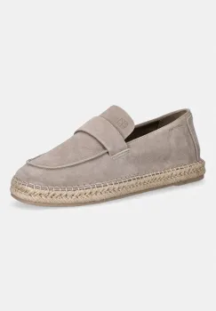Calvin Klein espadrile pentru barbati, din piele intoarsa ESPADRILLE LOAFER BAND SU imagine