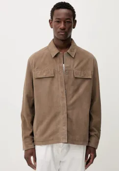 Calvin Klein geaca din piele intoarsa imagine