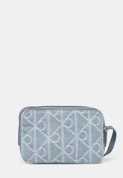 Calvin Klein geanta crossbody pentru femei, din denim imagine