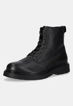 Calvin Klein ghete de piele COMBAT ESS LACE UP ZIP BOOT LTH imagine