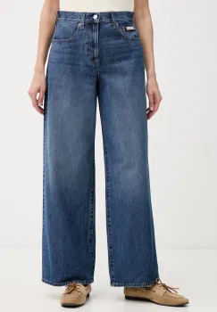 Calvin Klein Jeans blugi wide leg pentru femei imagine