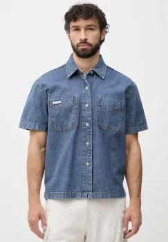 Calvin Klein Jeans camasa barbateasca din denim imagine