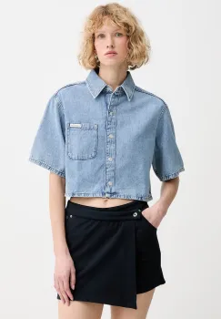 Calvin Klein Jeans camasa de dama din denim imagine