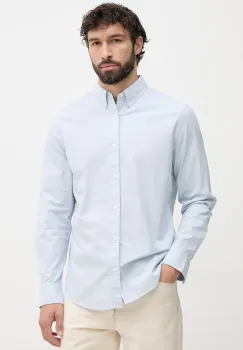 Calvin Klein Jeans camasa masculina din bumbac cu elastan imagine