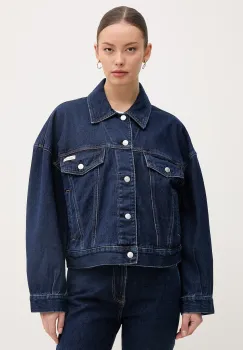 Calvin Klein Jeans geaca de blugi damska din denim imagine