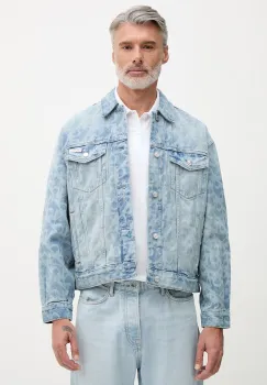 Calvin Klein Jeans geaca de tranzitie pentru barbati din denim imagine