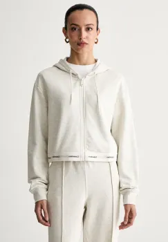 Calvin Klein Jeans hanorac cu fermoar pentru femei din bumbac imagine