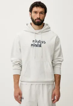 Calvin Klein Jeans hanorac cu gluga pentru barbati, cu bumbac imagine
