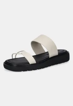 Calvin Klein Jeans papuci de piele ROPE SANDAL SOFT LTH MG imagine