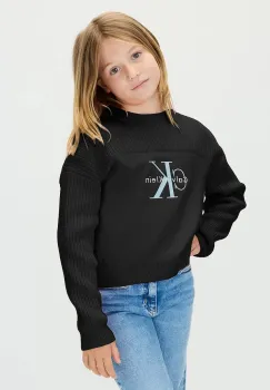 Calvin Klein Jeans pulover de bumbac pentru copii imagine