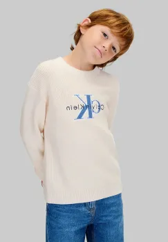 Calvin Klein Jeans pulover de bumbac pentru copii imagine