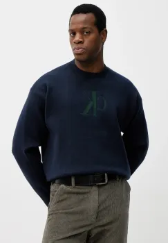 Calvin Klein Jeans pulover din amestec de casmir imagine