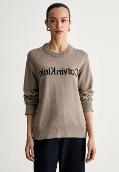 Calvin Klein Jeans pulover pentru femei din bumbac imagine