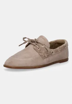Calvin Klein mocasini pentru femei, din piele intoarsa ESS BOATSHOE SUEDE imagine