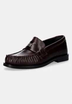 Calvin Klein mocasini pentru femei, din piele ROUND LOAFER LTH HDW imagine