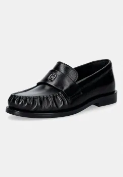 Calvin Klein mocasini pentru femei, din piele ROUND LOAFER LTH HDW imagine