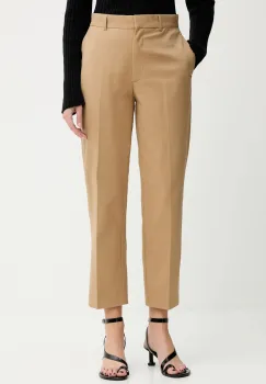 Calvin Klein pantaloni chinos de dama bumbac cu elastan imagine