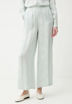 Calvin Klein pantaloni wide leg de dama din vascoza imagine