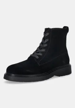 Calvin Klein pantofi de piele intoarsa COMBAT ESS LACE UP ZIP BOOT SU imagine