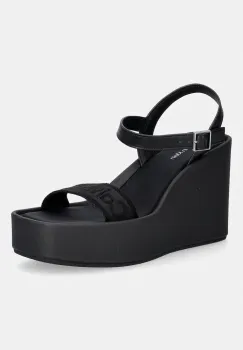 Calvin Klein sandale wedges WEDGE 70 SNDL WEBBING LTH imagine