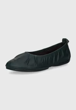 Camper balerini de piele Right Nina culoarea verde, K201704-002 imagine