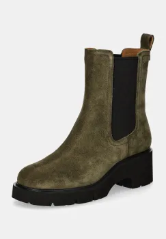 Camper botine Milah femei, culoarea verde, cu toc drept, K400575-014 imagine